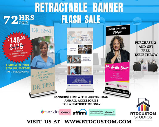 Retractable Banner flash sale