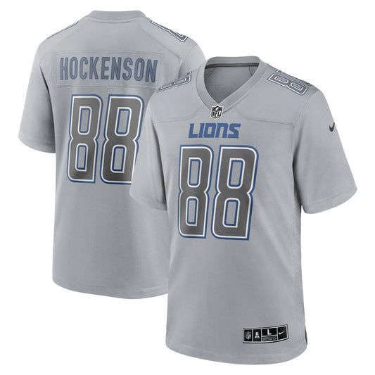 T.J. Hockenson Detroit Lions Nike Atmosphere Fashion Game Jersey - Gray