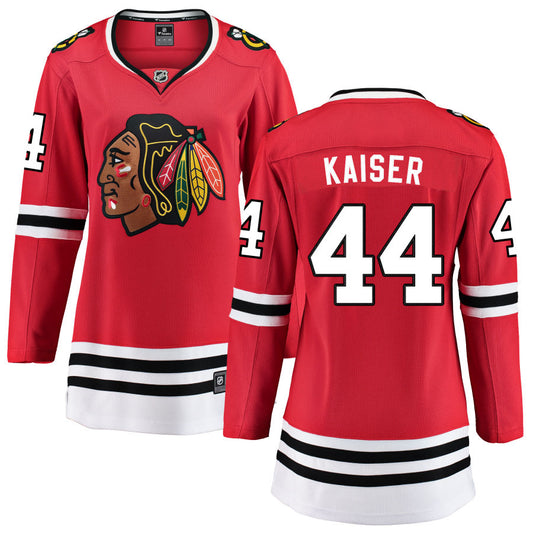 Wyatt Kaiser Chicago Blackhawks Fanatics Branded Women's Home Breakaway Jersey - Red