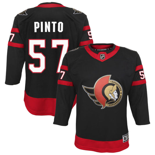 Shane Pinto Ottawa Senators Youth Home Premier Jersey - Black