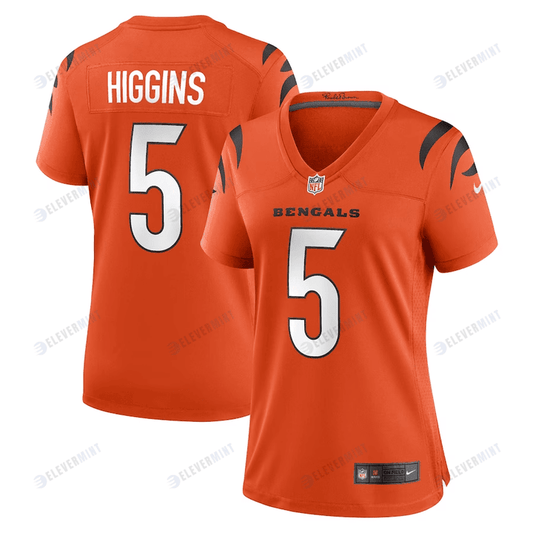 Tee Higgins 5 Cincinnati Bengals Women Game Jersey - Orange