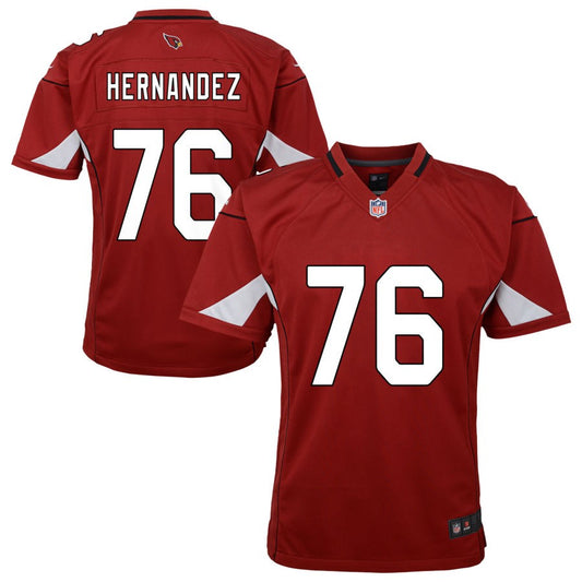 Will Hernandez Arizona Cardinals Nike Youth Team Game Jersey - Cardinal