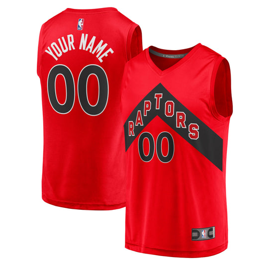 Toronto Raptors Fanatics Branded Youth 2020 Fast Break Replica Custom Jersey - Icon Edition - Red