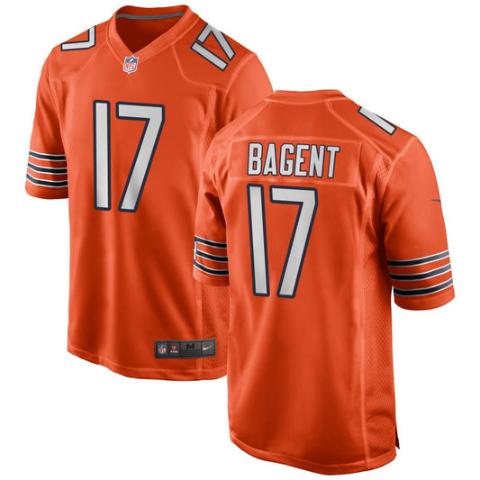 Tyson Bagent Chicago Bears Nike Alternate Game Jersey - Orange