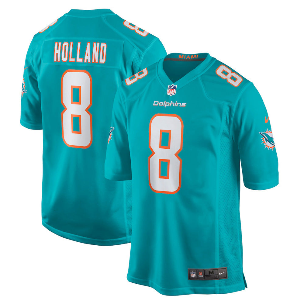 Youth Miami Dolphins Jevon Holland Game Jersey - Aqua