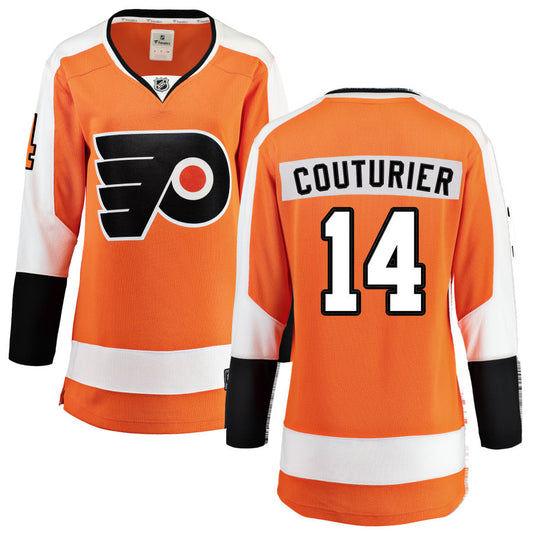 Sean Couturier Philadelphia Flyers Fanatics Branded Women's Home Breakaway Jersey - Orange