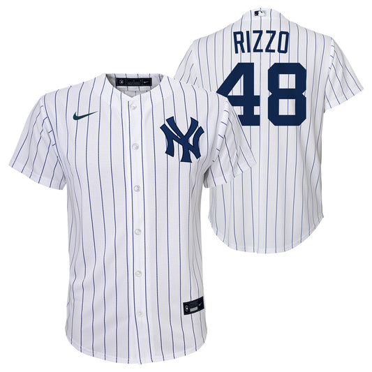 Youth Anthony Rizzo New York Yankees White Home Replica Player Jersey