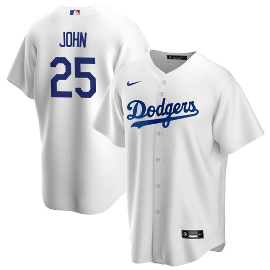 Tommy John Los Angeles Dodgers Nike Home RetiredReplica Jersey - White