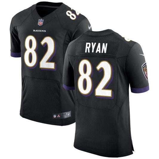 Sean Ryan Baltimore Ravens Nike Speed Machine Elite Jersey - Black