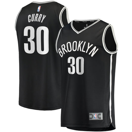 Seth Curry Brooklyn Nets Fanatics Branded 2021/22 Fast Break Replica Jersey - Icon Edition - Black