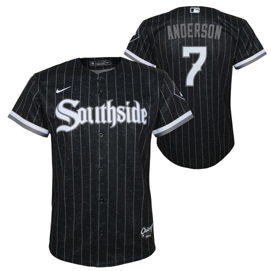 Tim Anderson Chicago White Sox Child Black City Connect Replica Jersey