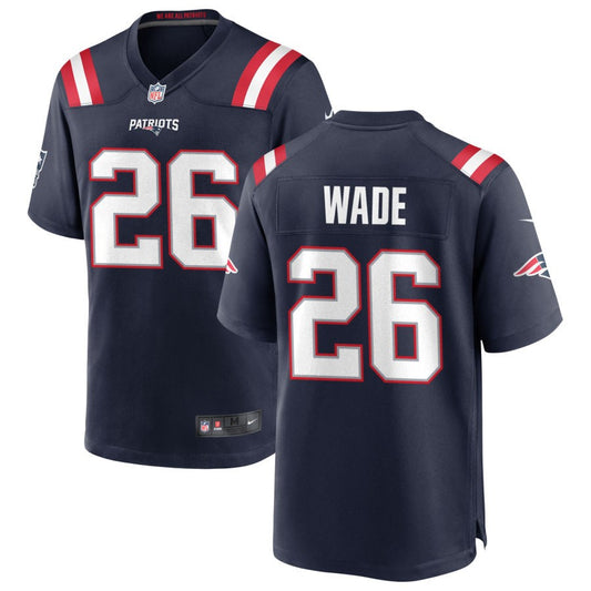 Shaun Wade Nike New England Patriots Game Jersey - Navy