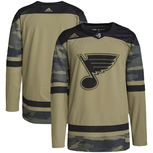 St. Louis Blues adidas Military Appreciation Team Authentic Practice Jersey - Camo