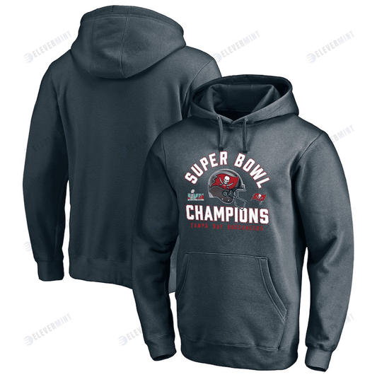 Tampa Bay Buccaneers Super Bowl LVII Champions Dark Grey Pullover Hoodie