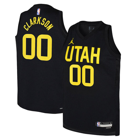 Youth Utah Jazz Jordan Clarkson Statement Edition Jersey - Black