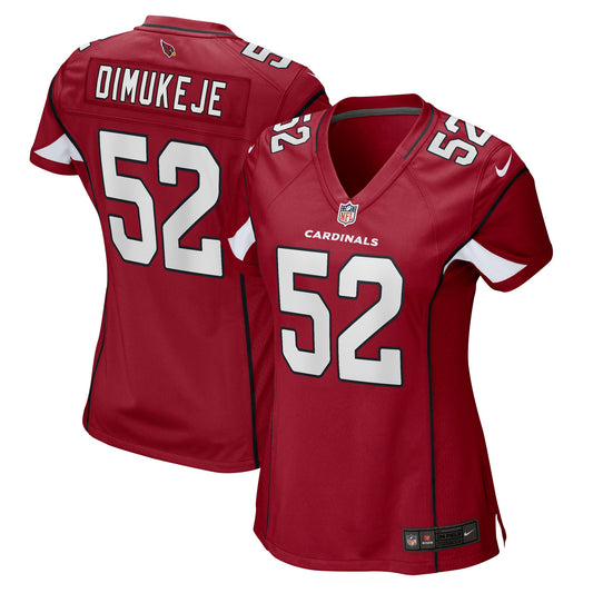 Victor Dimukeje Arizona Cardinals Nike Women's Player Game Jersey - Cardinal