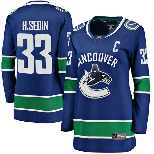 Women's Henrik Sedin Fanatics Canucks Home Breakaway Jersey - Blue