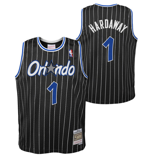 Youth Orlando Magic Anfernee Penny Hardaway Mitchell & Ness NBA Black Hardwood Classic Swingman Jersey