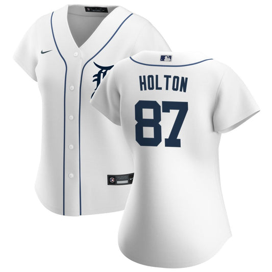 Tyler Holton Detroit Tigers Nike Women's Home Replica Jersey - White