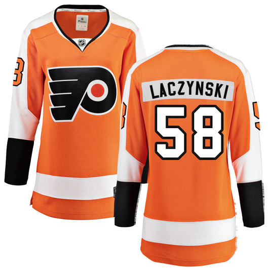 Tanner Laczynski Philadelphia Flyers Fanatics Branded Women's Home Breakaway Jersey - Orange