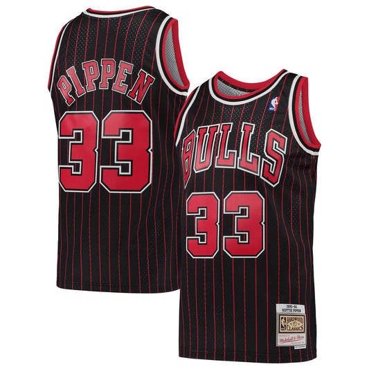 Scottie Pippen Chicago Bulls Mitchell & Ness Hardwood Classics Swingman Jersey - Black