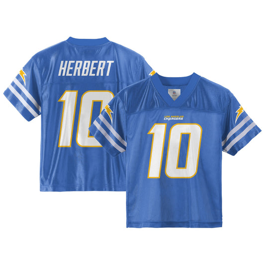 Toddler Justin Herbert Powder Blue Los Angeles Chargers Team Player Jersey