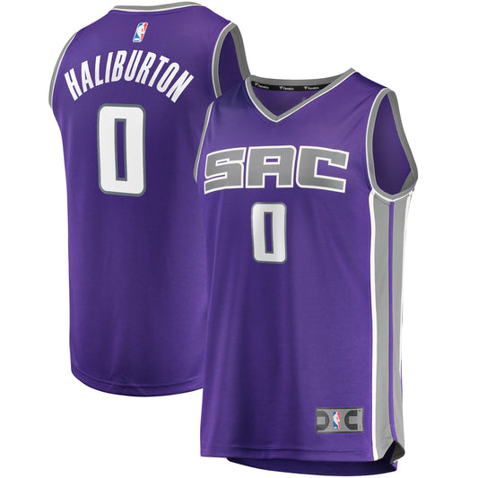 Tyrese Haliburton Sacramento Kings Fanatics Branded Youth 2020 NBA Draft First Round Pick Fast Break Replica Jersey Purple - Icon Edition