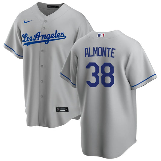 Yency Almonte Los Angeles Dodgers Nike Road Replica Jersey - Gray