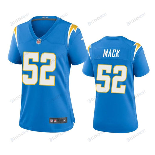 Women's Los Angeles Chargers Khalil Mack 52 Powder Blue Game Jersey