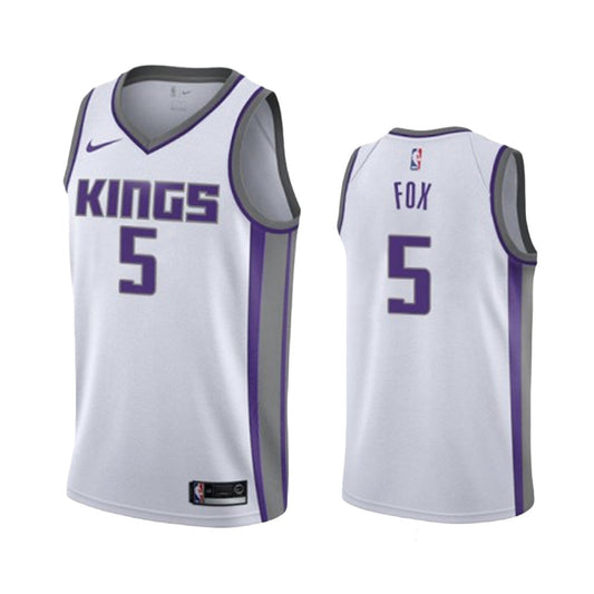 Youth Sacramento Kings De'Aaron Fox Association Jersey - White