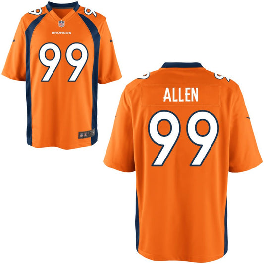 Zach Allen Denver Broncos Nike Youth Game Jersey - Orange