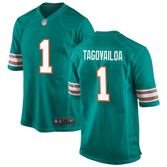 Tua Tagovailoa Miami Dolphins Nike Alternate Game Jersey - Aqua