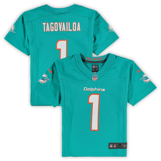 Tua Tagovailoa Miami Dolphins Nike Preschool Game Jersey - Aqua