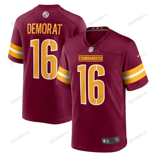 Tim Demorat 16 Washington Commanders Men Game Jersey - Burgundy