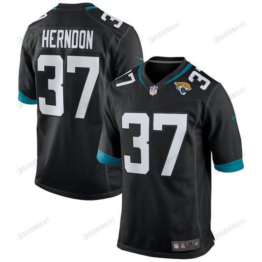 Tre Herndon 37 Jacksonville Jaguars Men's Game Jersey - Black