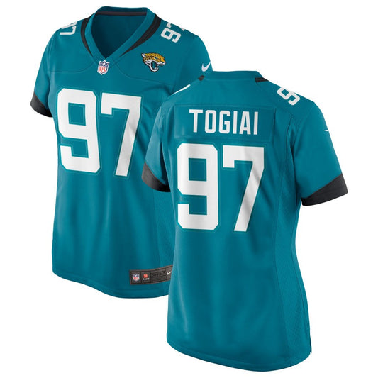 Tommy Togiai Jacksonville Jaguars Nike Women's Alternate Jersey - Teal