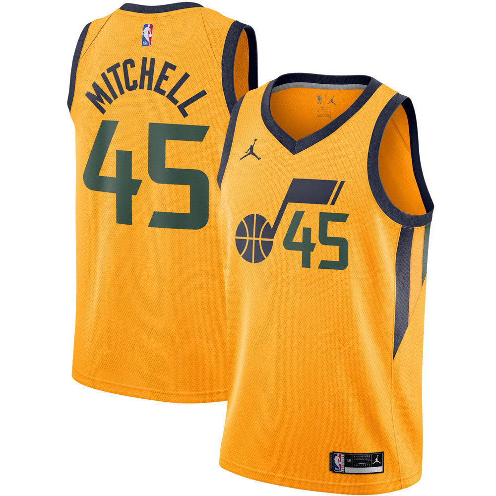 Youth Utah Jazz Donovan Mitchell Statement Edition Jersey - Gold