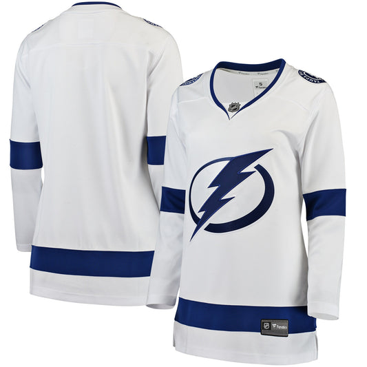 Tampa Bay Lightning Fanatics Branded Women's Away Breakaway Jersey - White