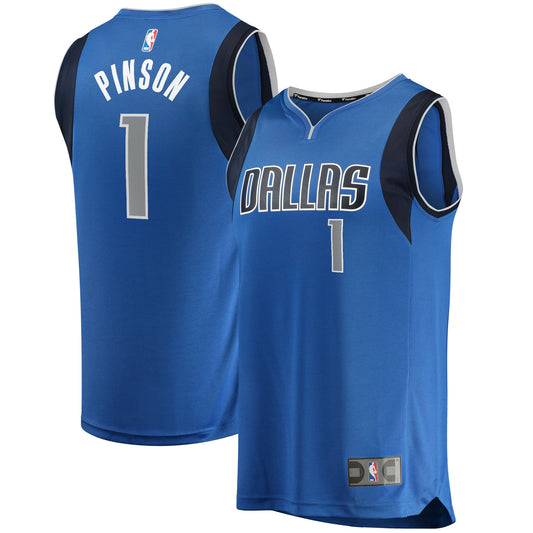 Theo Pinson Dallas Mavericks Fanatics Branded 2021/22 Fast Break Replica Jersey - Icon Edition - Blue