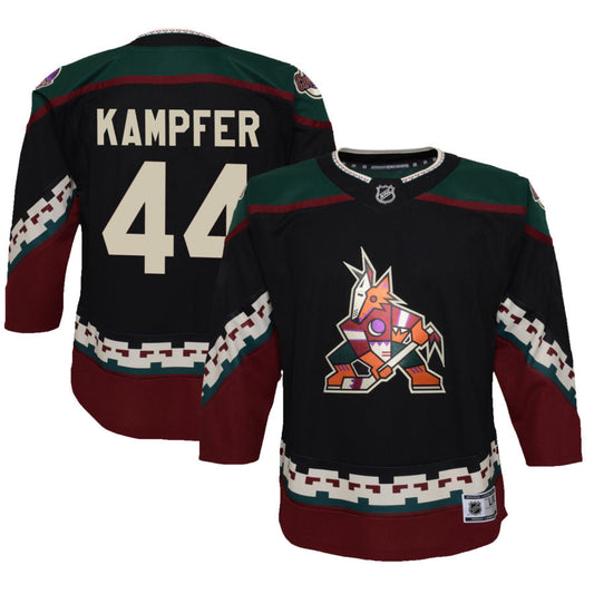 Steven Kampfer Arizona Coyotes Youth 2021/22 Home Replica Jersey - Black