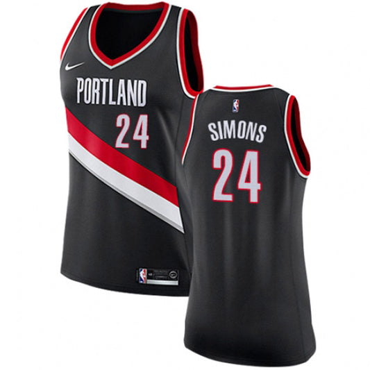 Women's Portland Trail Blazers Anfernee Simons Icon Edition Jersey - Black