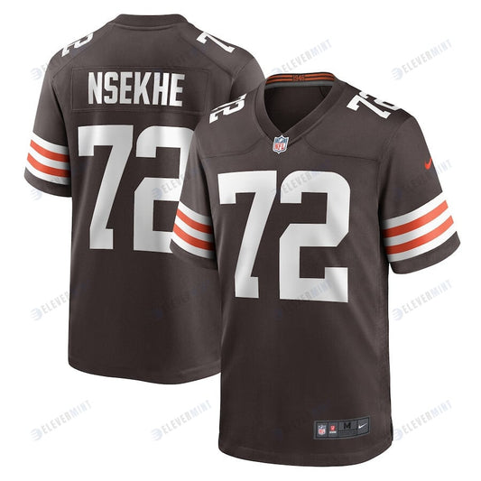 Ty Nsekhe 72 Cleveland Browns Men Game Jersey - Brown