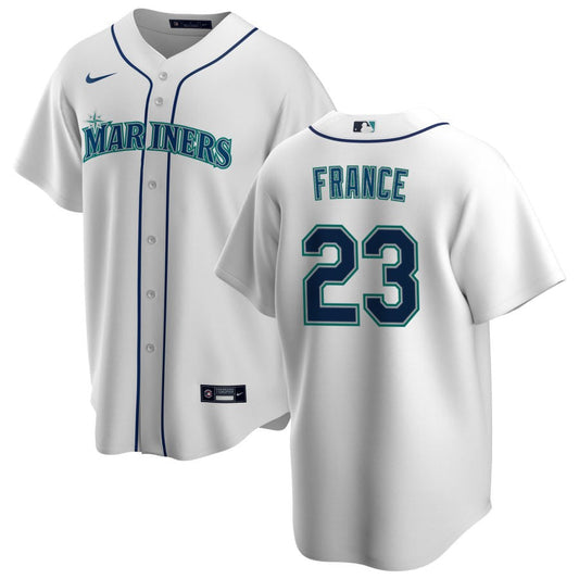 Ty France Seattle Mariners Nike Home Replica Jersey - White