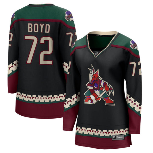 Travis Boyd Arizona Coyotes Fanatics Branded Women's 2021/22 Home Breakaway Jersey - Black