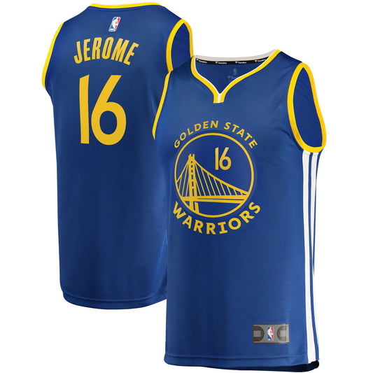 Ty Jerome Golden State Warriors Fanatics Branded Fast Break Replica Jersey - Icon Edition - Blue