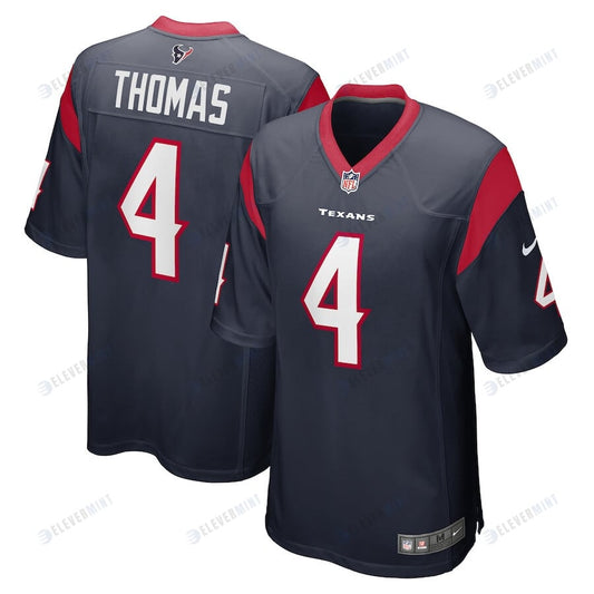 Tavierre Thomas 4 Houston Texans Men's Team Game Jersey - Navy