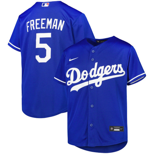 Youth Freddie Freeman Los Angeles Dodgers Blue Alternate Replica Player Jersey