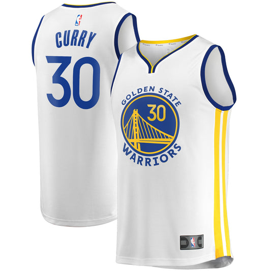 Stephen Curry Golden State Warriors Fanatics Branded Youth 2022/23 Fast Break Replica Player Jersey - Association Edition - White