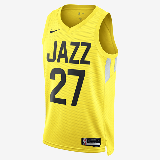 Utah Jazz Icon Edition 2022/23 Nike Dri-FIT NBA Swingman Jersey - Yellow Strike