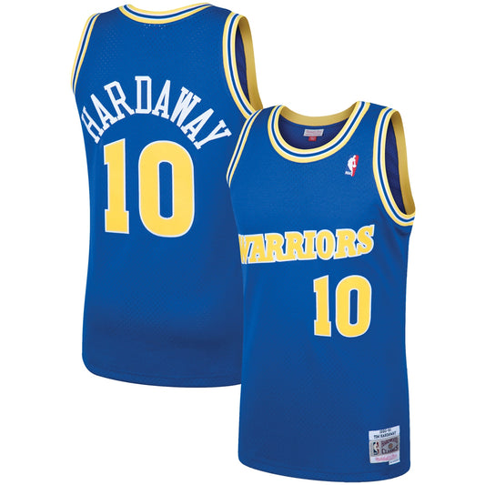 Tim Hardaway Golden State Warriors Mitchell & Ness Hardwood Classics Swingman Jersey - Royal